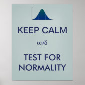 CALM保とTest for Normality Statistics ポスター (正面)
