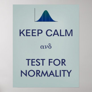 CALM保とTest for Normality Statistics ポスター