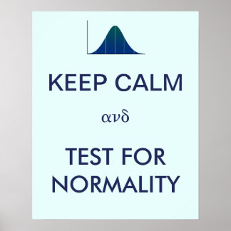 CALM保とTest for Normality Statistics ポスター