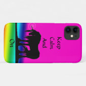 Calm保とUnicorn On (虹) Case-Mate iPhoneケース (裏面(横))