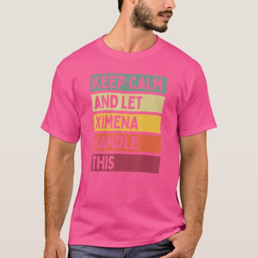 Calm保とXimenaがこの引用文レトロを処理 Tシャツ (正面)