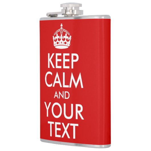 Calm保とYour Text フラスク (左)