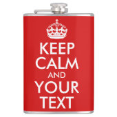 Calm保とYour Text フラスク (正面)