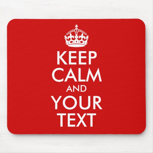 Calm保とYour Text マウスパッド (正面)