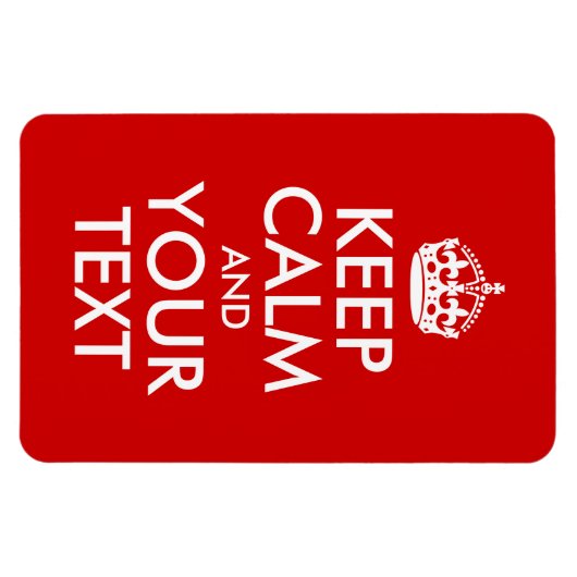 Calm保とYour Text マグネット (横)