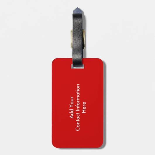 Calm保とYour Text ラゲッジタグ (裏面縦)