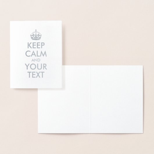Calm保とYour Text 箔カード (ディスプレー)