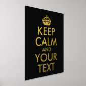 Calm保とYour Text 箔ポスター (レイダウン)