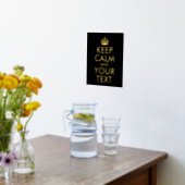 Calm保とYour Text 箔ポスター (レイダウン (キッチン))