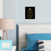 Calm保とYour Text 箔ポスター (インサイチュ (寝室))