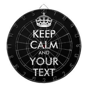 CALM保とYOUR TEXT – 黒い背景を変更 ダーツボード