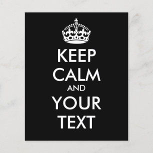 CALM保とYOUR TEXT – 黒い背景を変更 チラシ