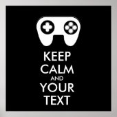 CALM保とYOUR TEXT - Game pad ポスター (正面)
