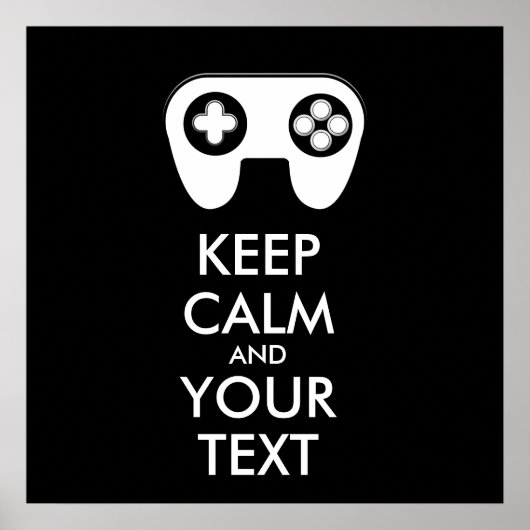 CALM保とYOUR TEXT - Game pad ポスター (正面)