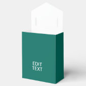 Calm保とYour Text on Accentターコイズ フェイバーボックス (オープン)