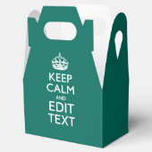 Calm保とYour Text on Accentターコイズ フェイバーボックス (オープン)