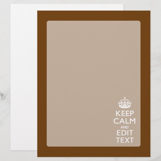 Calm保とYour Text on Brown (正面/裏面)