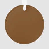 Calm保とYour Text on Brown オーナメント (裏面)