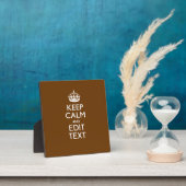 Calm保とYour Text on Brown フォトプラーク (インサイチュ)