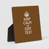 Calm保とYour Text on Brown フォトプラーク (正面)