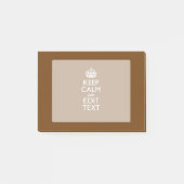 Calm保とYour Text on Brown ポストイット (正面)