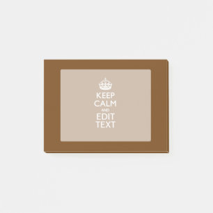 Calm保とYour Text on Brown ポストイット