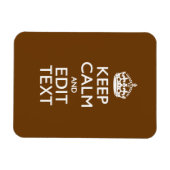 Calm保とYour Text on Brown マグネット (横)