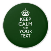 Calm保とYour Text on Forest Green セラミックノブ (正面)