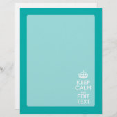 Calm保とYour Text Peacockターコイズアクセント (正面/裏面)