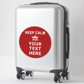 CALM保とYOUR TEXT SIGN and Floor シール (スーツケース)