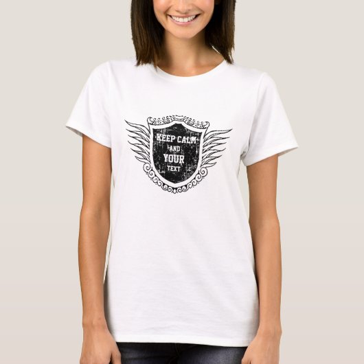 Calm保とYour Text Tシャツ (正面)