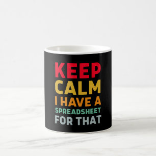 Calm保の表計算ソフトがある コーヒーマグカップ