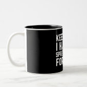 Calm保の表計算ソフトがある ツートーンマグカップ (左)