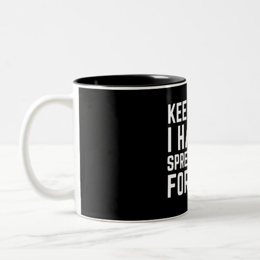 Calm保の表計算ソフトがある ツートーンマグカップ (左)