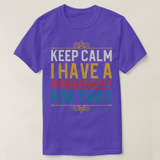 Calm保の表計算ソフトがある Tシャツ (デザイン正面)