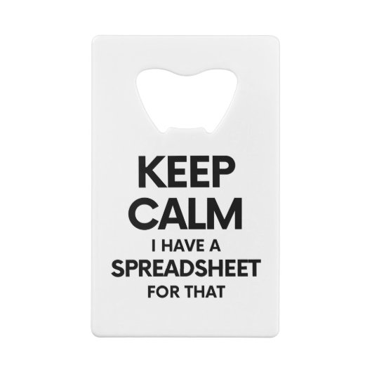 Calm保はスプレッドシートを持っている – Excel クレジットカード栓抜き (裏面)