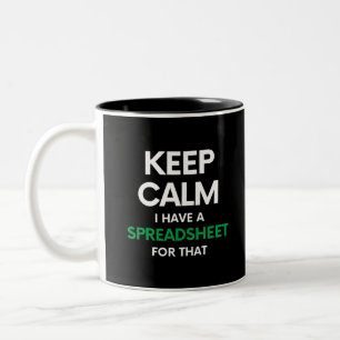 Calm保はスプレッドシートを持っている – Excel ツートーンマグカップ