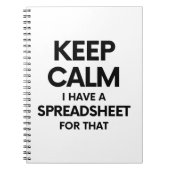 Calm保はスプレッドシートを持っている – Excel ノートブック (正面)