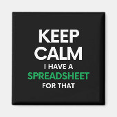 Calm保はスプレッドシートを持っている – Excel マグネット (正面)