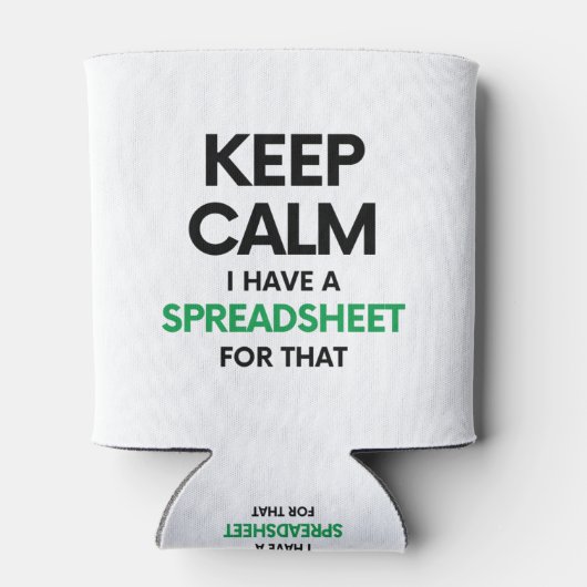 Calm保はスプレッドシートを持っている – Excel 缶クーラー (裏面)