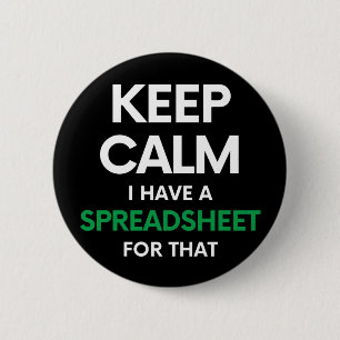 Calm保はスプレッドシートを持っている – Excel 缶バッジ