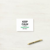 Calm保はスプレッドシートを持っている – Spreadsh ポストイット (デスク上)