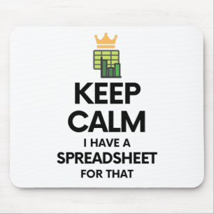 Calm保はスプレッドシートを持っている – Spreadsh マウスパッド