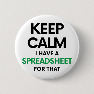 Calm保はスプレッドシートを持っている – Spreadsh 缶バッジ