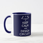 Calm保デザイン回路Mug マグカップ (左)