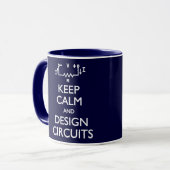 Calm保デザイン回路Mug マグカップ (正面左)