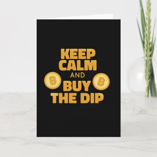 Calm保買とDip Bitcoin Crypto カード (正面)