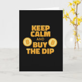 Calm保買とDip Bitcoin Crypto カード (黄色い花)