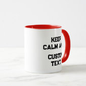 Calm保 and Create Your Own Make Add文字はこちら マグカップ (正面右)