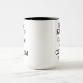 Calm保 and Create Your Own Make Add文字はこちら マグカップ (中央)